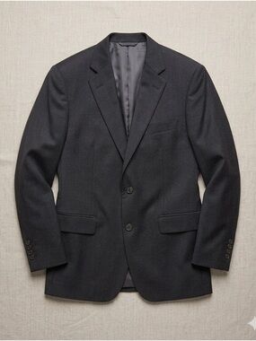 Brooks Brothers Black Two-Button Blazer